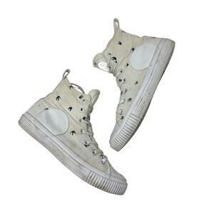 McQ by‎ Alexander McQueen Plimsoll High Top Sneaker Swallow Bird Print 40 US 10